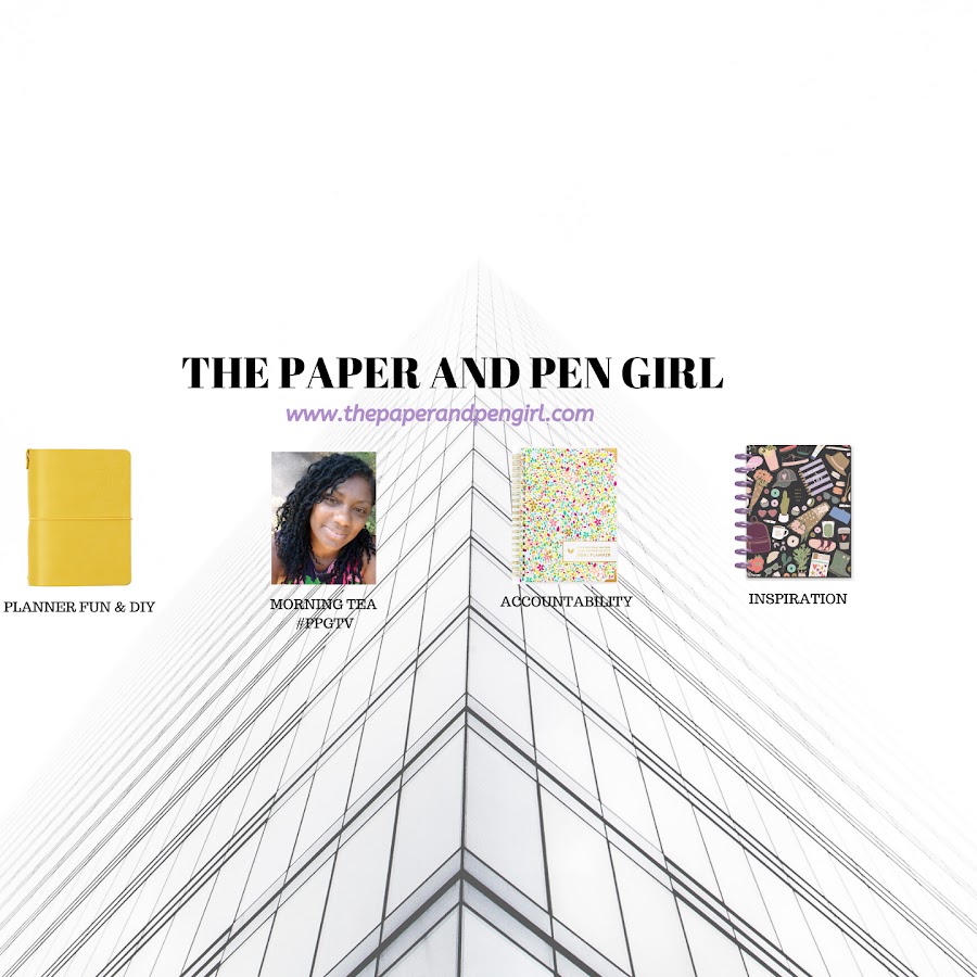 The paper and pen girl YouTube channel avatar