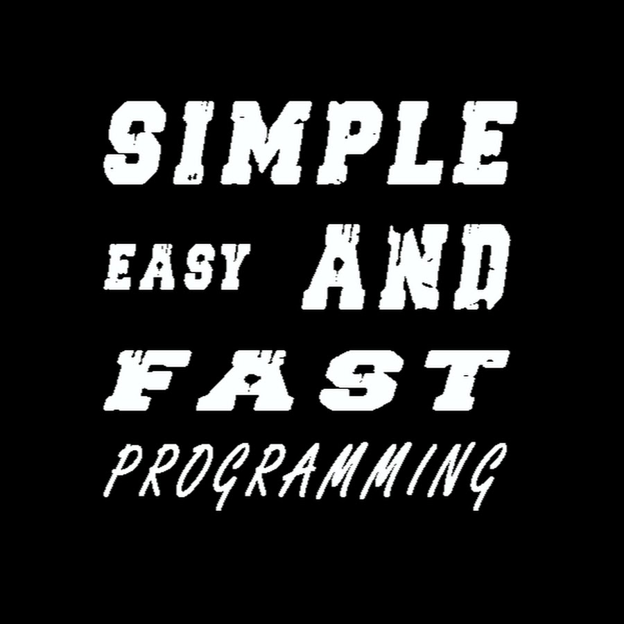 Simple Easy & Fast Programming YouTube 频道头像