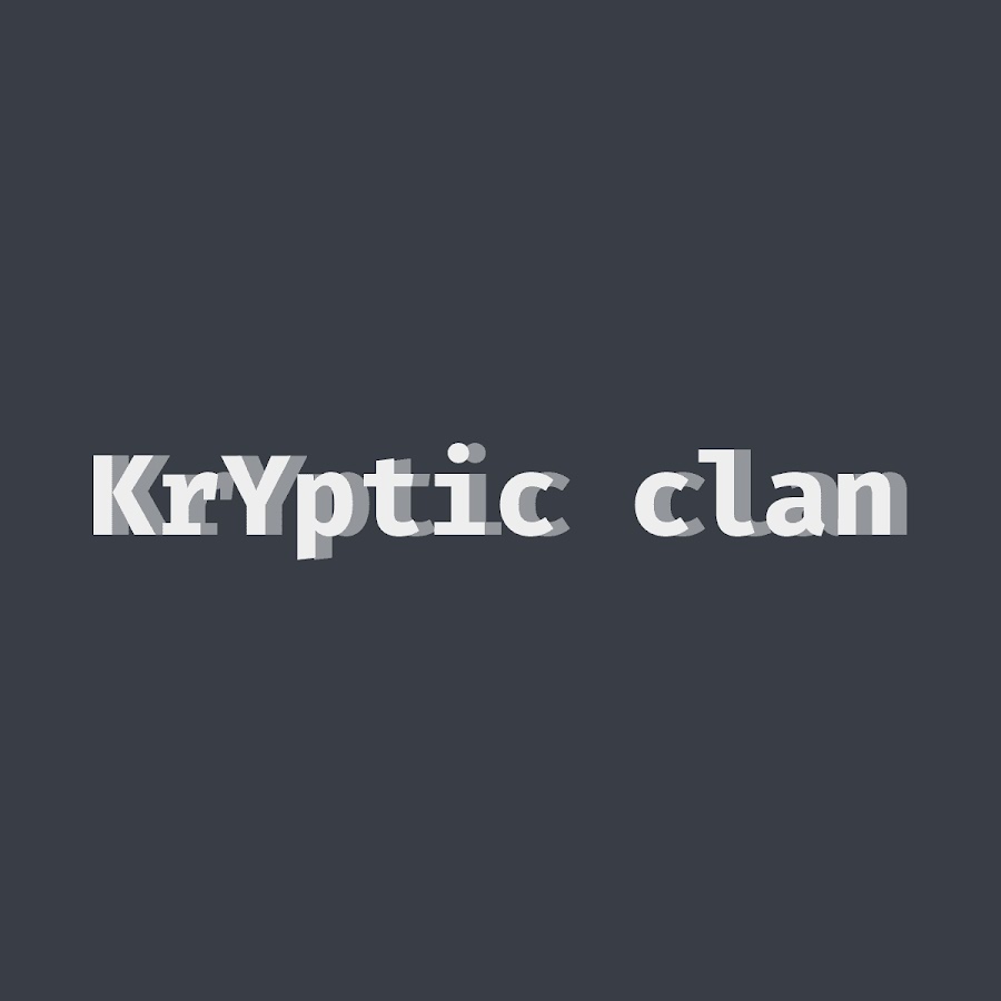 KrYptic clan رمز قناة اليوتيوب