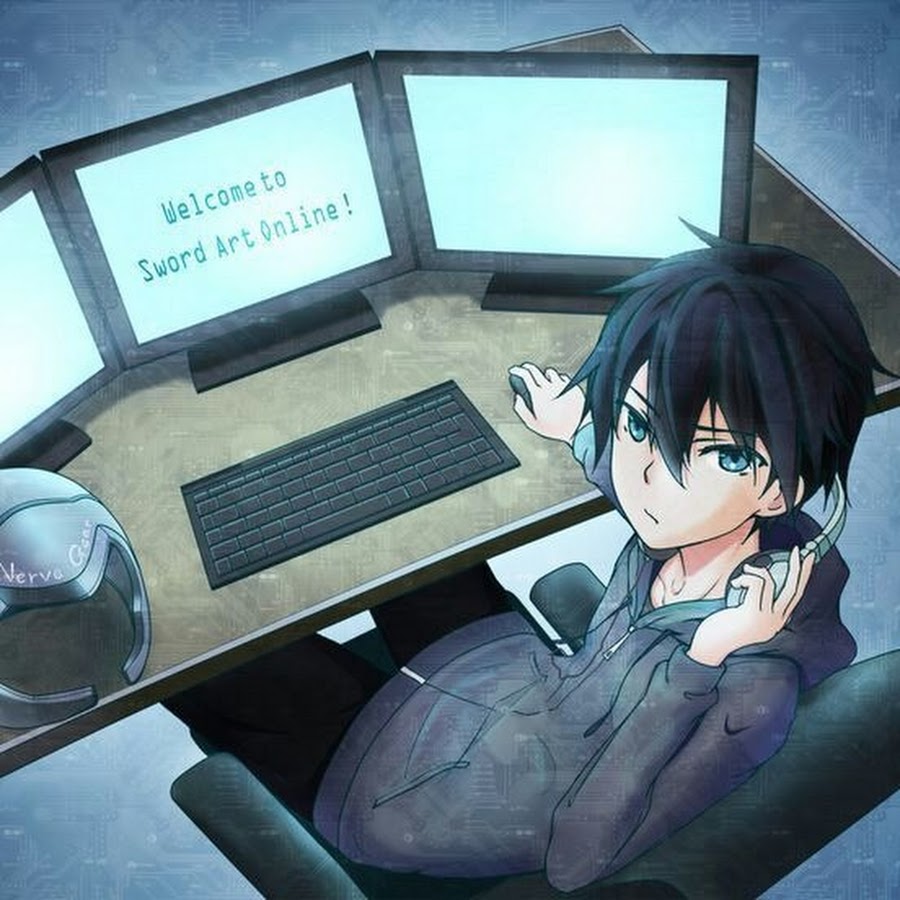 Kirito gamer YouTube channel avatar