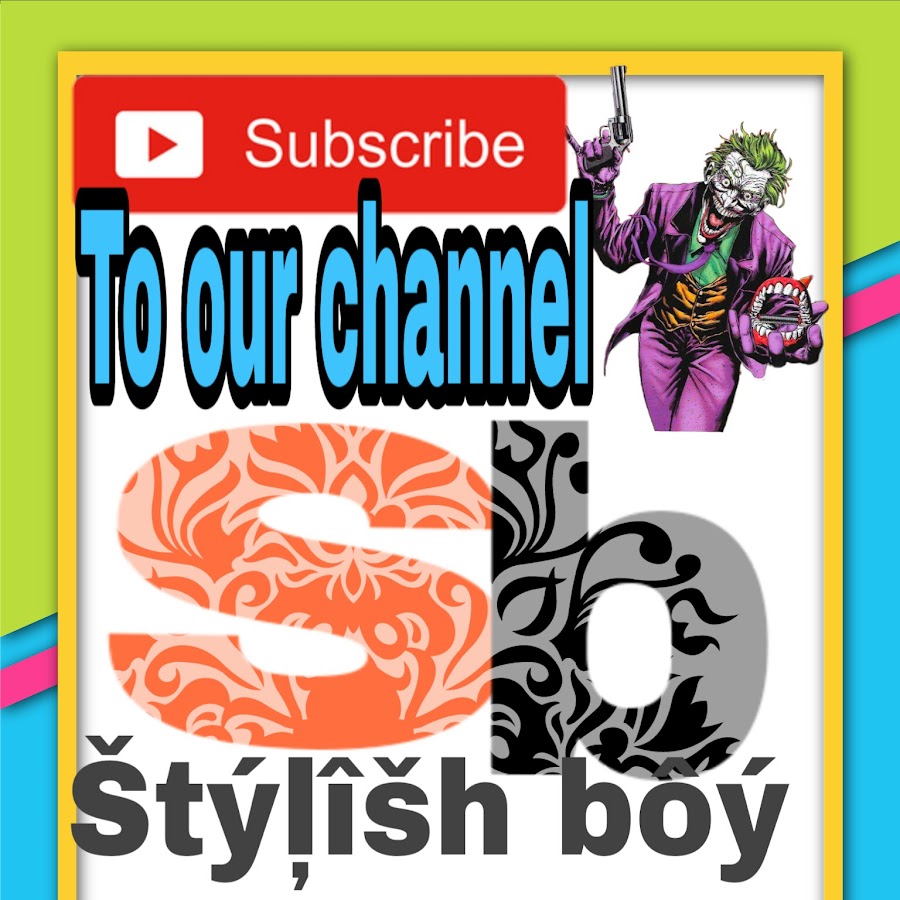 Stylish boy YouTube channel avatar