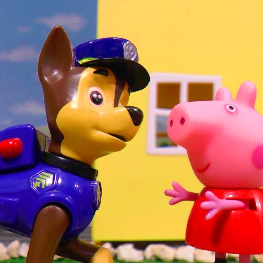 Paw Patrol and Peppa Pig Toy Stories