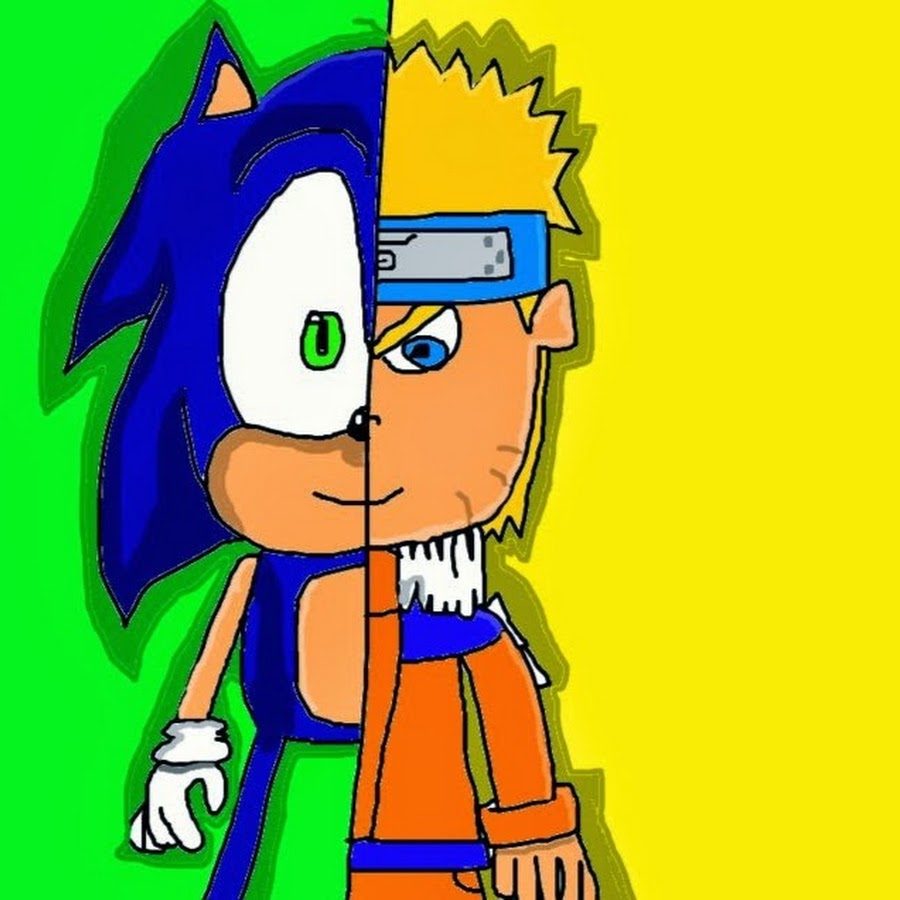 naruto and Sonic YouTube channel avatar