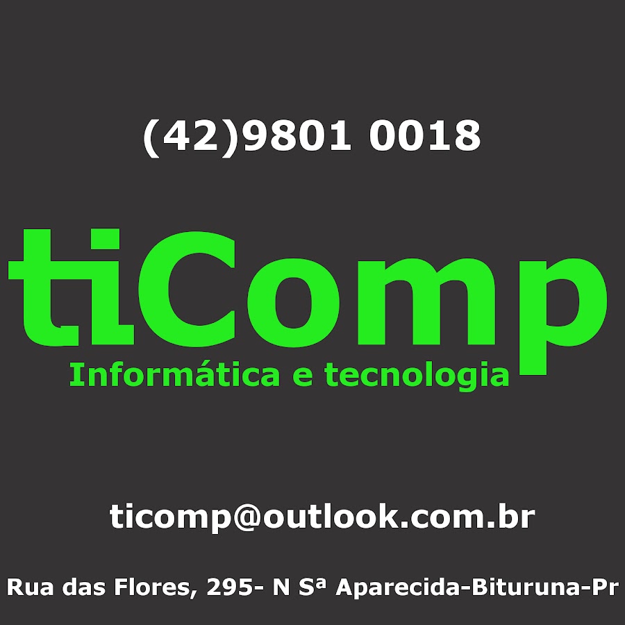 T.I. COMP INFORMÃTICA YouTube 频道头像