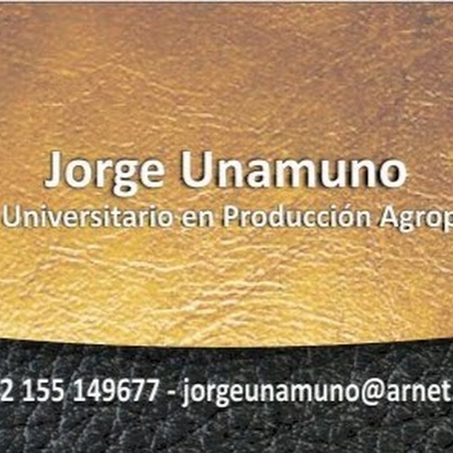 Jorge Unamuno YouTube 频道头像