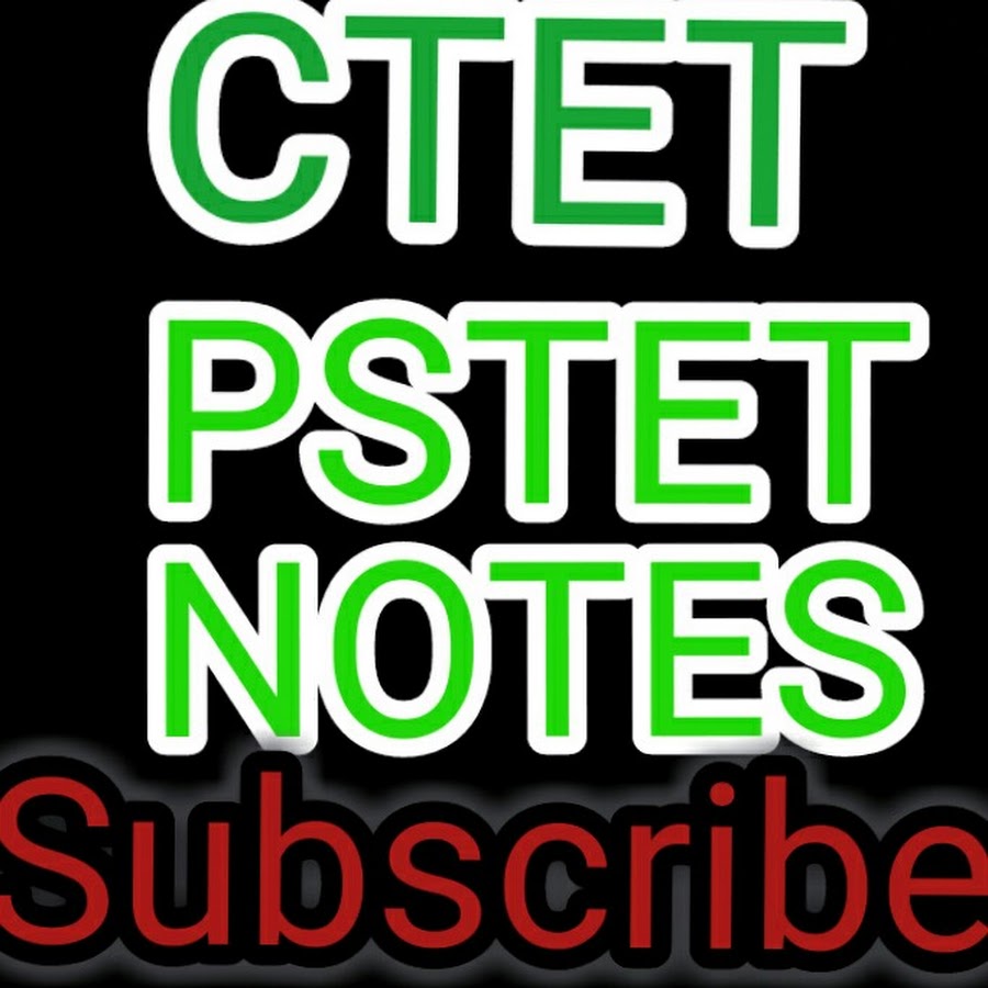 PSTET/CTET Notes YouTube channel avatar