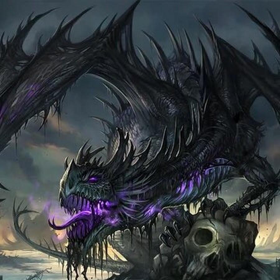 Призрачный дракон чёрный