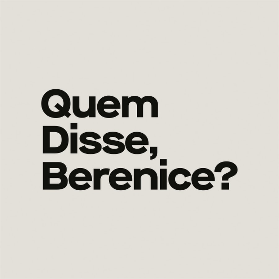 quem disse, berenice? YouTube channel avatar