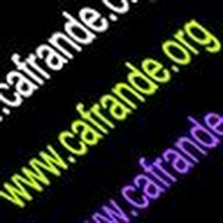 Cafrande Org YouTube channel avatar