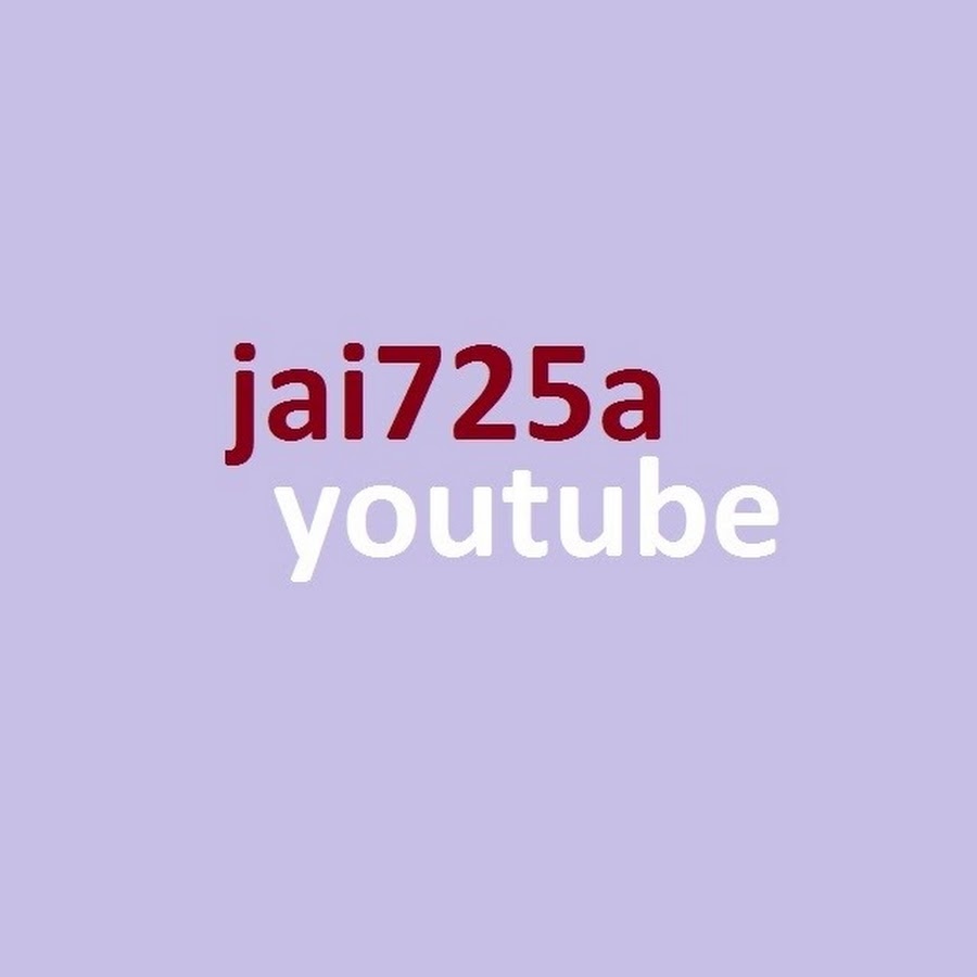 jai725a رمز قناة اليوتيوب