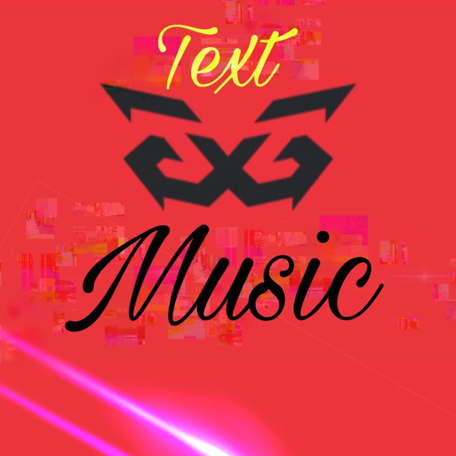 Text Music YouTube channel avatar