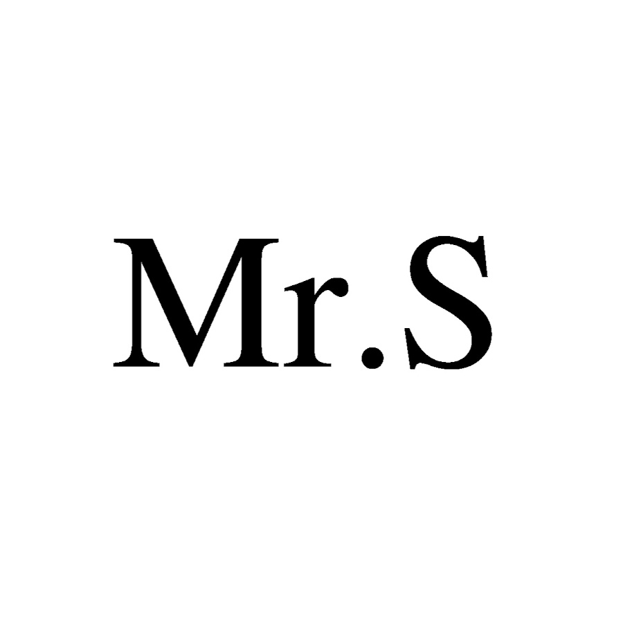 Mr.S यूट्यूब चैनल अवतार