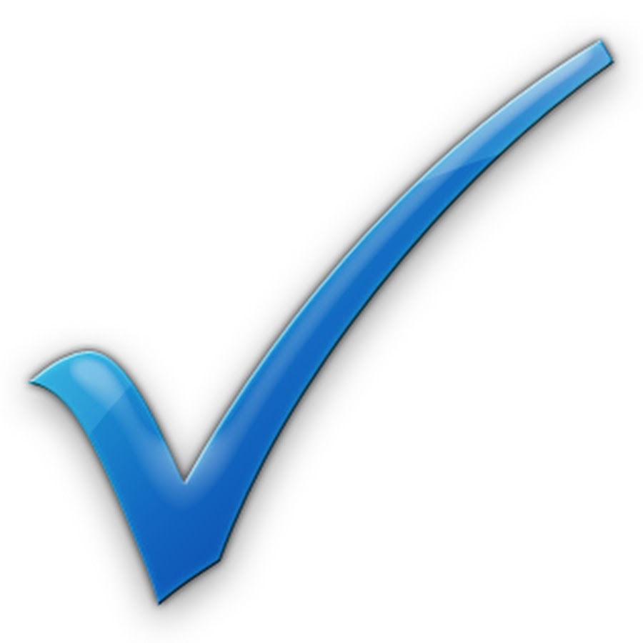 Галочка для презентации белая