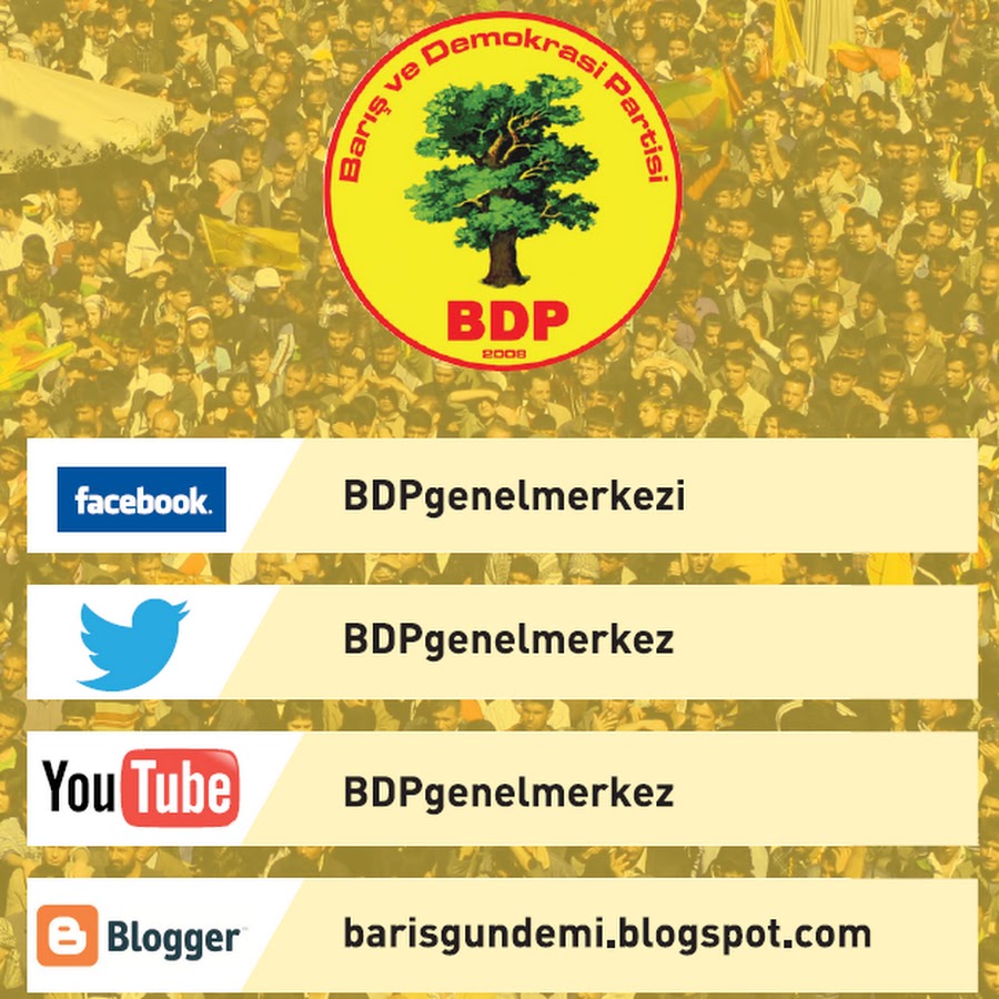 BDP BarÄ±ÅŸ ve Demokrasi Partisi رمز قناة اليوتيوب