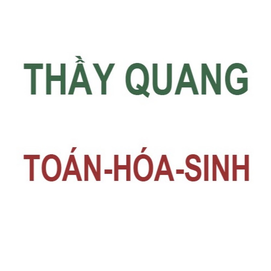 THáº¦Y QUANG Avatar del canal de YouTube