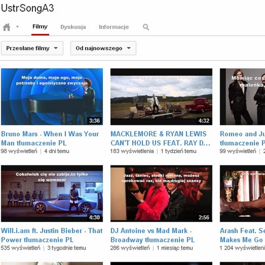 UstrSongA3 رمز قناة اليوتيوب