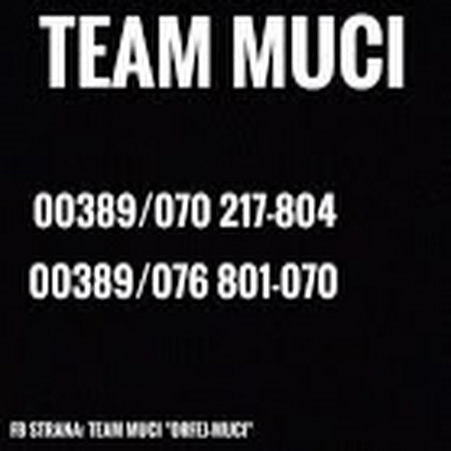 TEAM MUCI 2 Avatar de chaîne YouTube