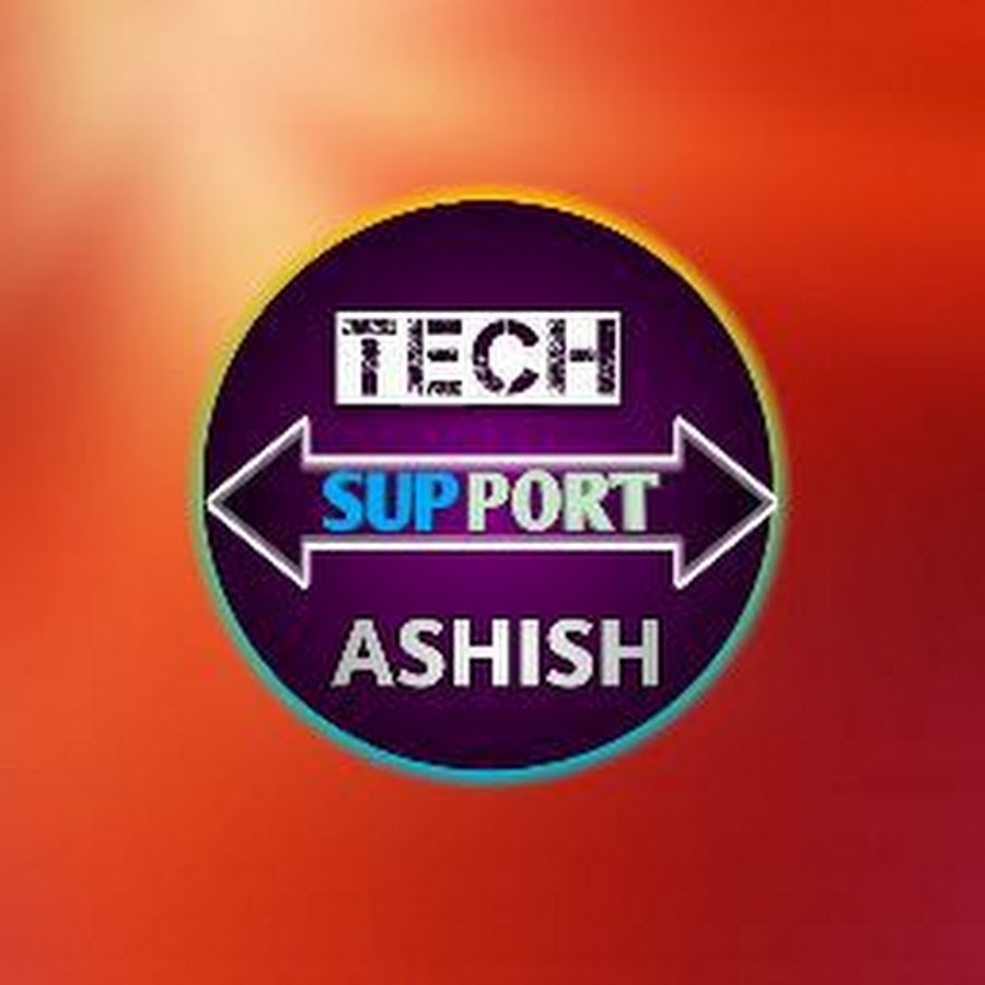 Tech support Ashish رمز قناة اليوتيوب