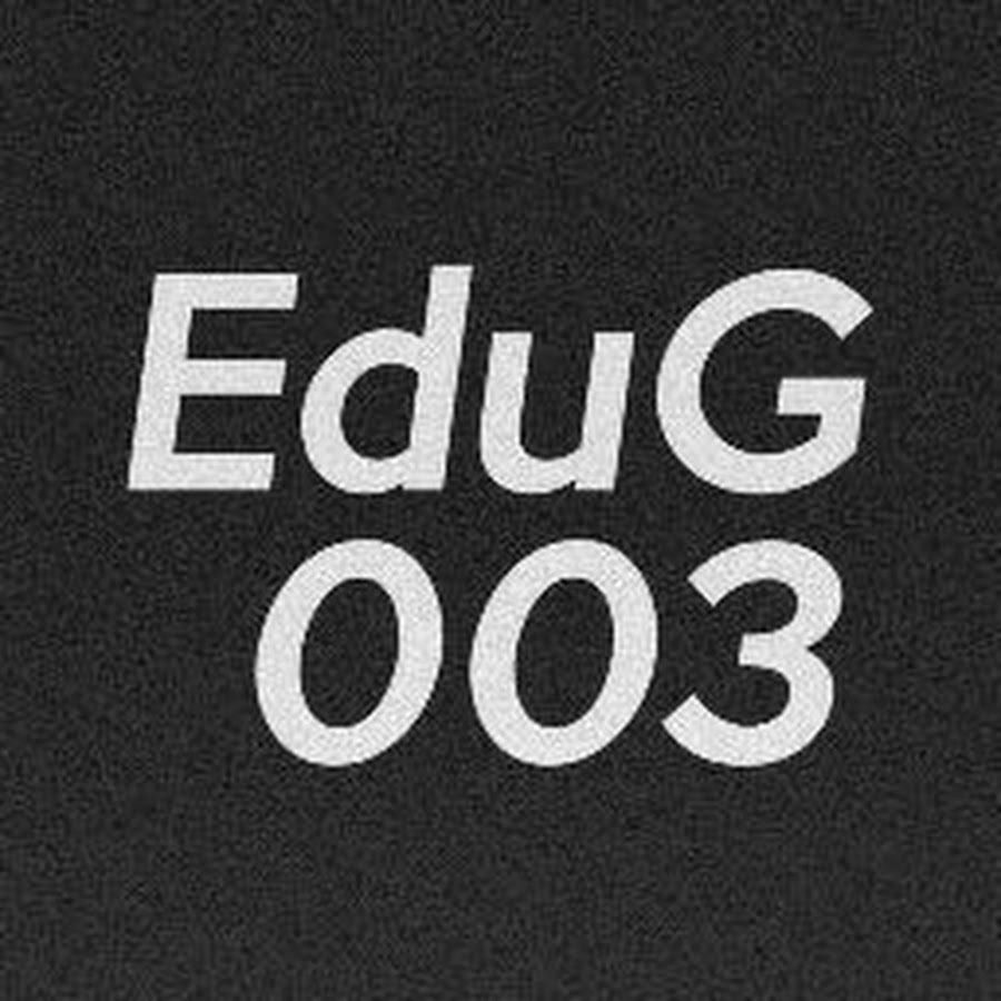EduGamer003 رمز قناة اليوتيوب