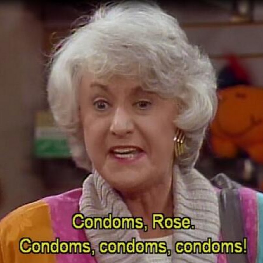 CONDOMS! ROSE! CONDOMS!