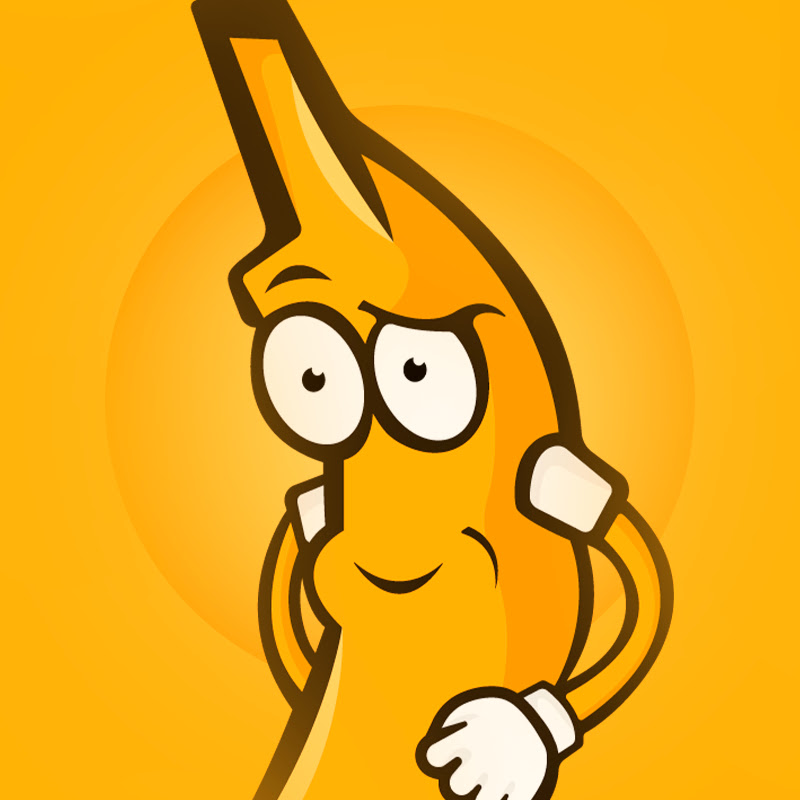 Банан в очках картинка