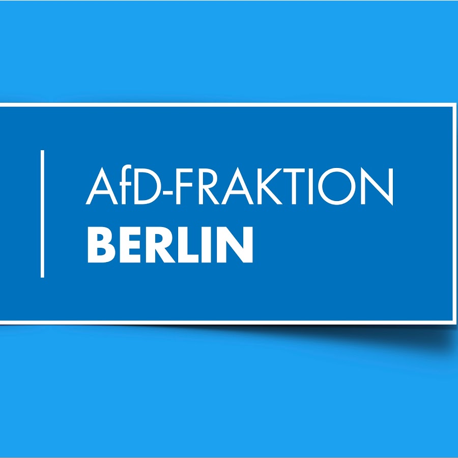 AfD Fraktion Abgeordnetenhaus Berlin Аватар канала YouTube