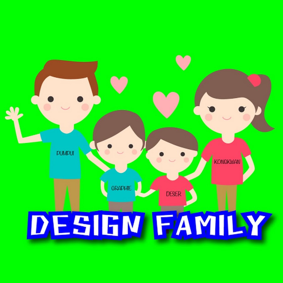 Design family Avatar de canal de YouTube