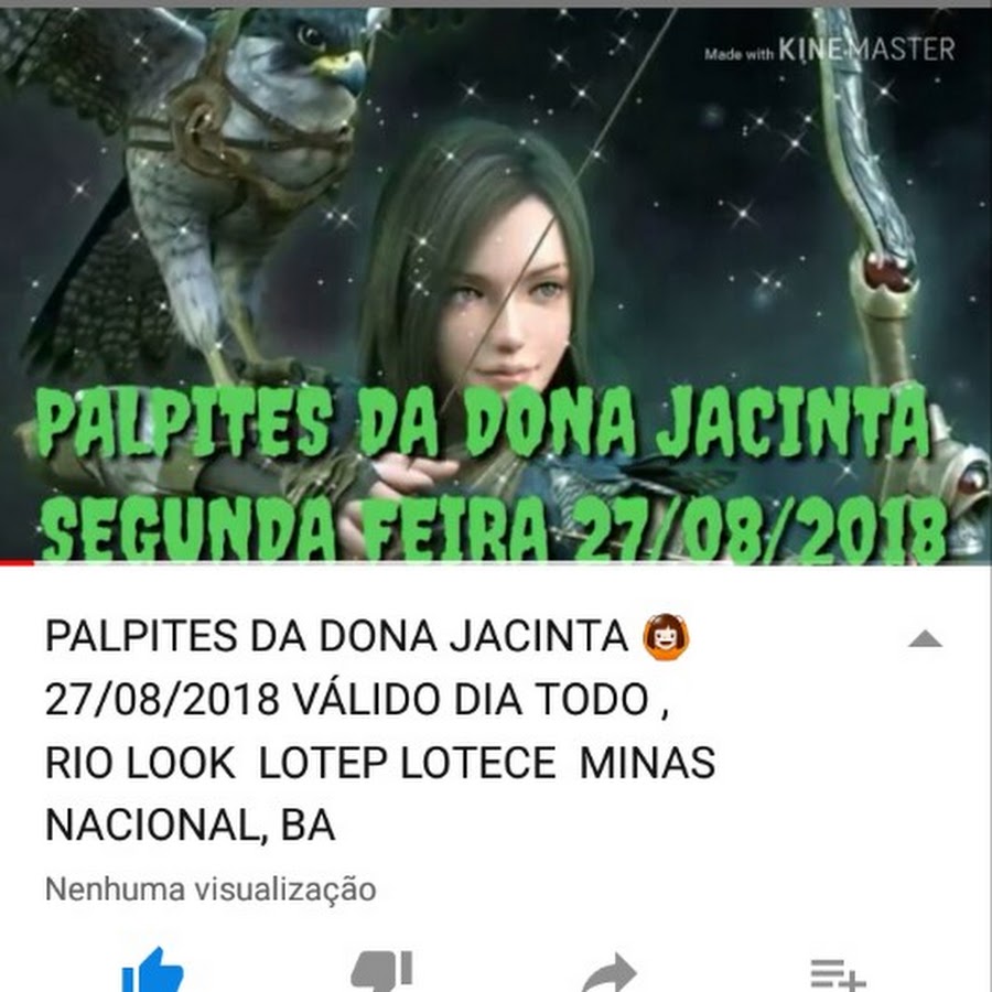 PALPITES DA DONA JACINTA Jacinta Telles رمز قناة اليوتيوب