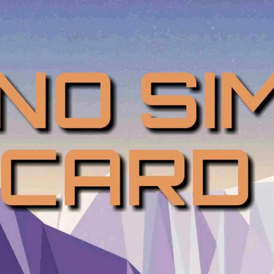 no sim card YouTube channel avatar