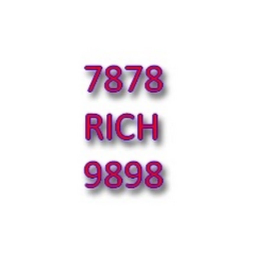 7878rich9898 رمز قناة اليوتيوب