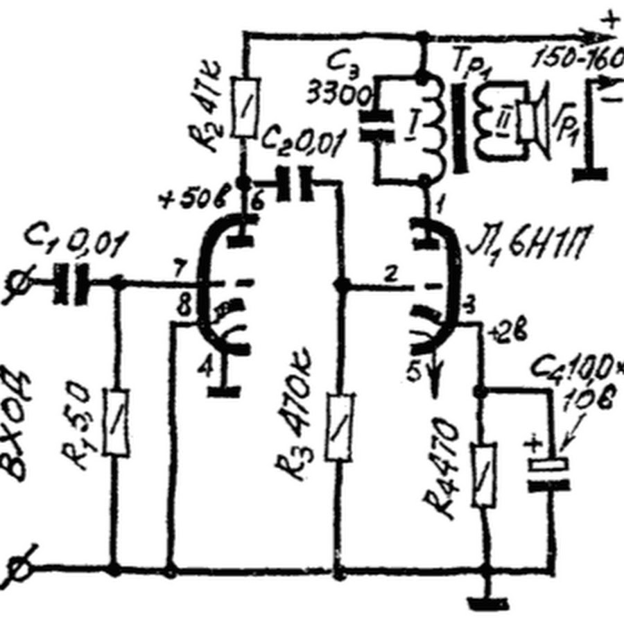Однотактный стереоусилитель на пентодах * Ламповая техника