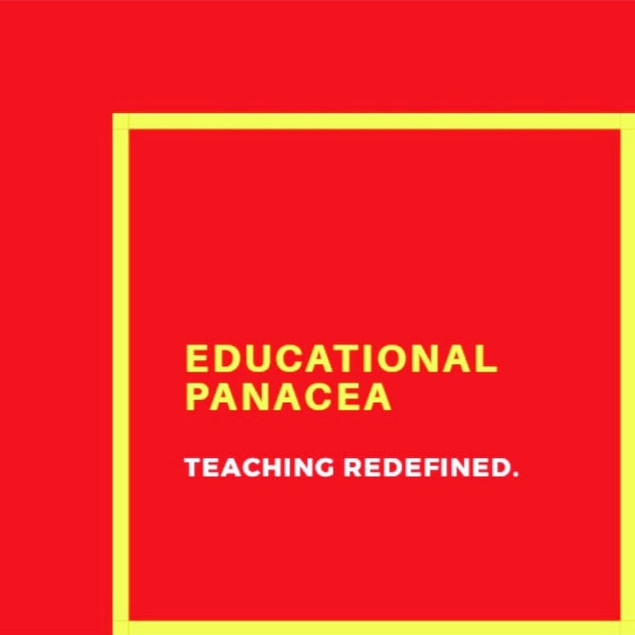 EDUCATIONAL PANACEA YouTube channel avatar
