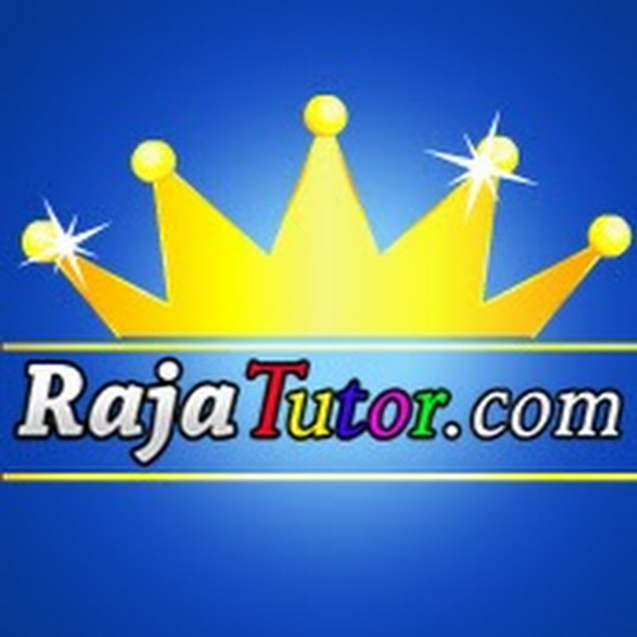 RajaTutor Dot Com YouTube channel avatar
