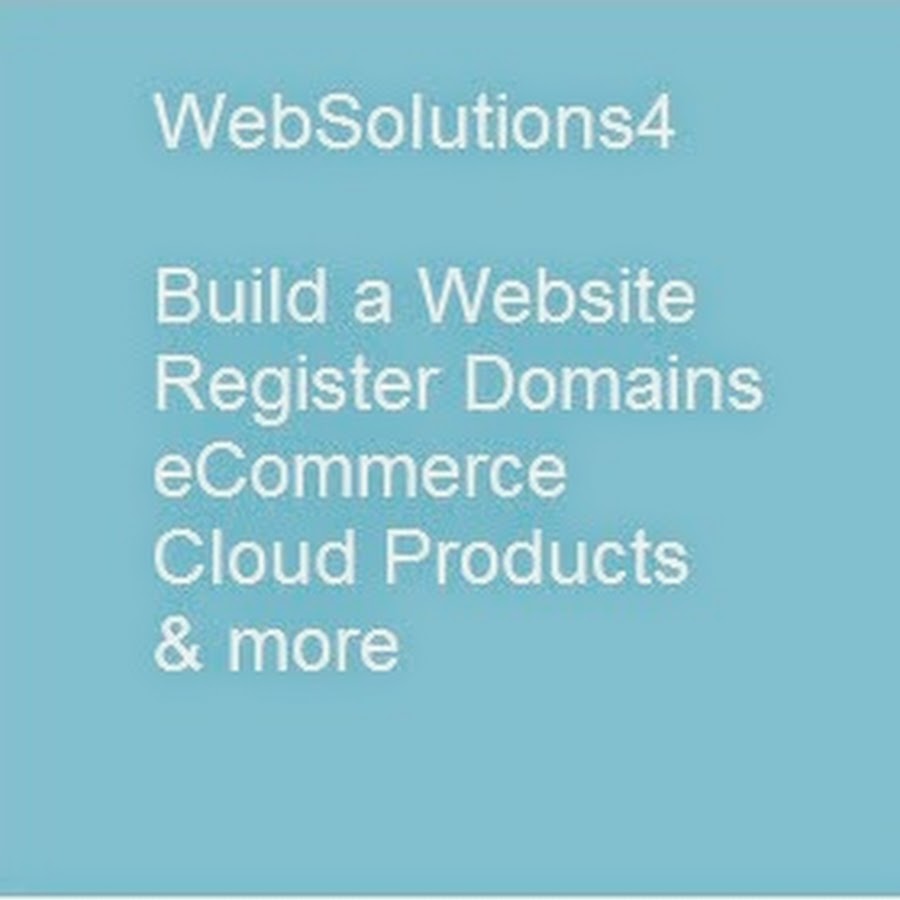WebSolutions4 YouTube channel avatar