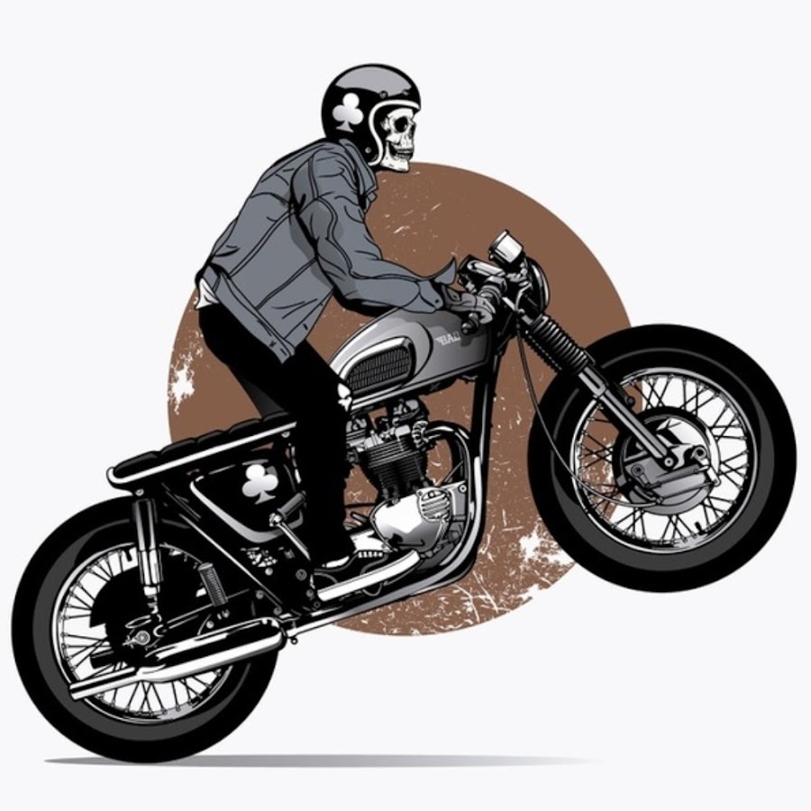 Scrambler мотоцикл вектор