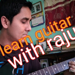 Learn guitar with raju channel logo