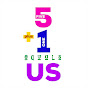 FIVE plus ONE equals US logo