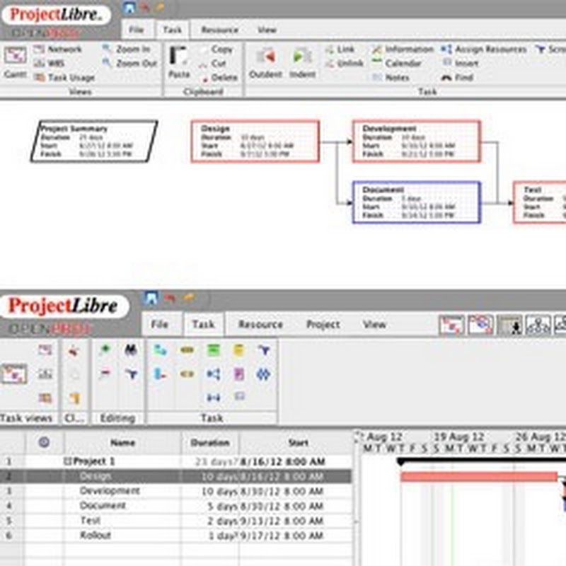 ProjectLibre project management software