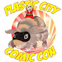 Plastic City Comic Con logo