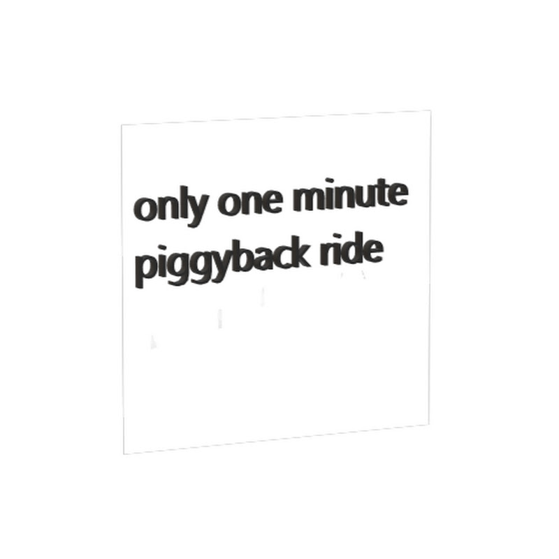 only one minute piggyback ride icon