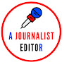 A journalist editor logo