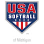 USA Softball of Michigan logo