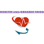 Health and organic food logo