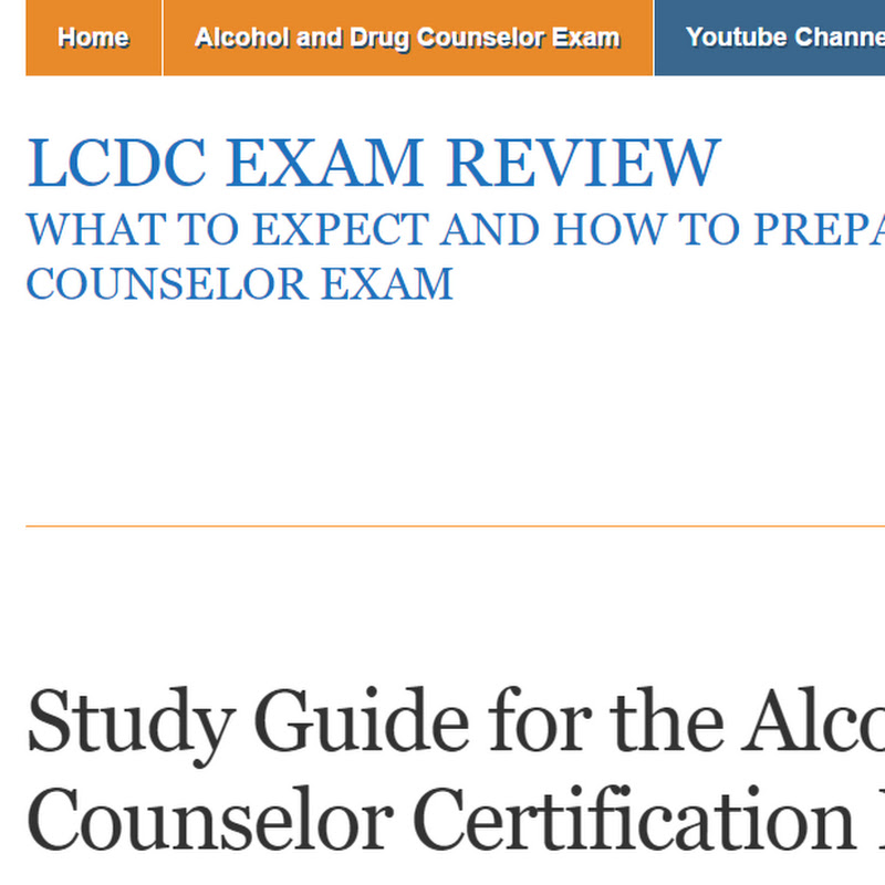 LCDC Exam Review