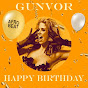 GUNVOR AFRO BEAT Happy Birthday personalized logo