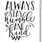 Always stay humble & kind logo