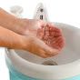 Teal portable hand washing units logo