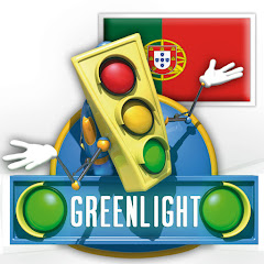 Логотип каналу Greenlight, desenhos da segurança rodoviária