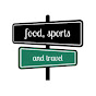 food, sports and travel logo