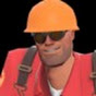 red engineer from tf2 that is annoyed